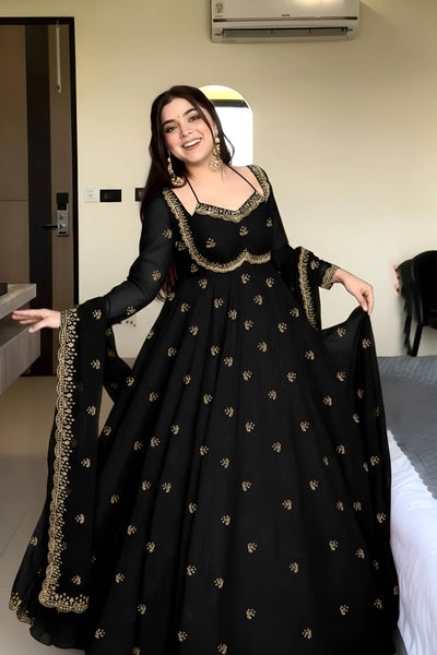 Latest Georgette Anarkali Salwar Suit