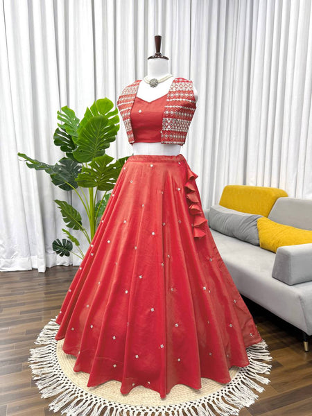 Simmer SIlk Kotti Lehenga Choli
