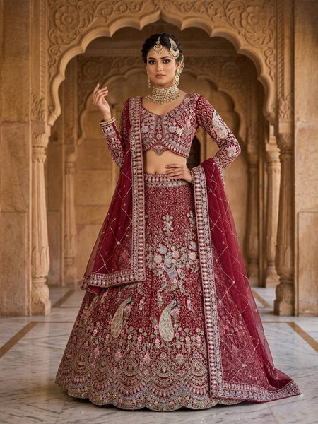 Premium Soft Butterfly Net Lehenga Choli With Coding Sequins Work