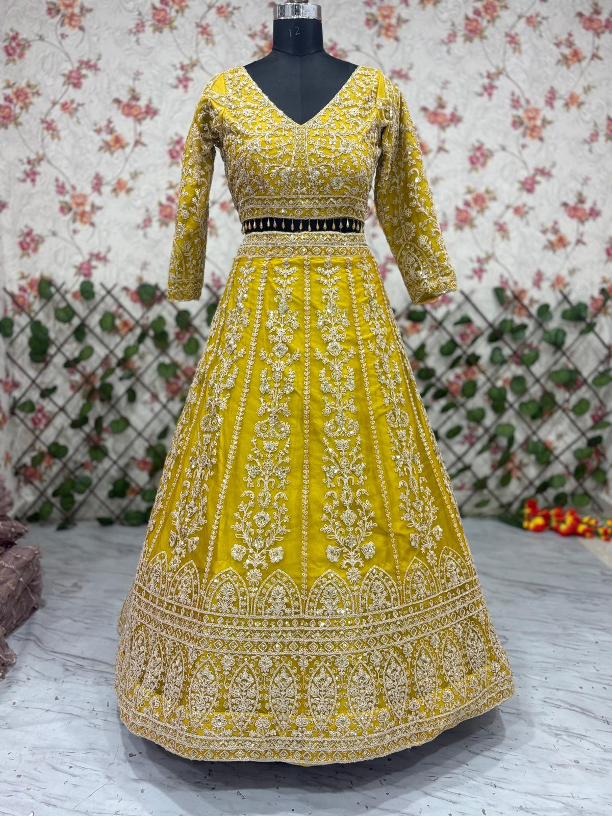 Premium Butterfly Net Lehenga Choli with Heavy Sequins Embroidery
