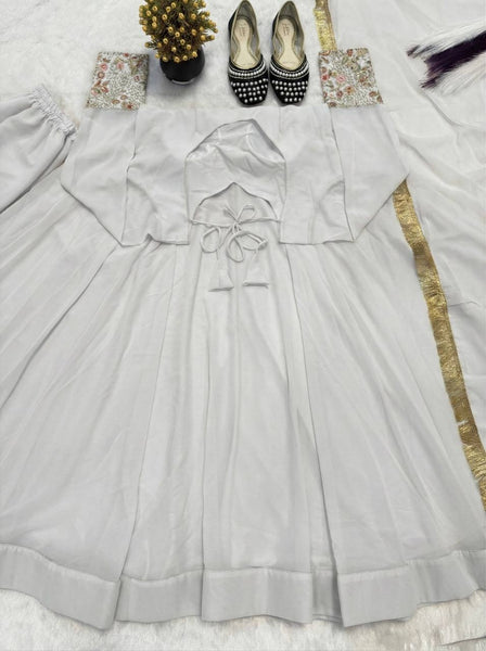 Faux Georgette Anarkali Set