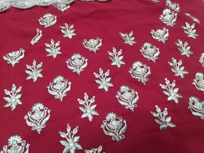 Premium Faux Georgette Sequin Embroidered Lehenga Choli Set