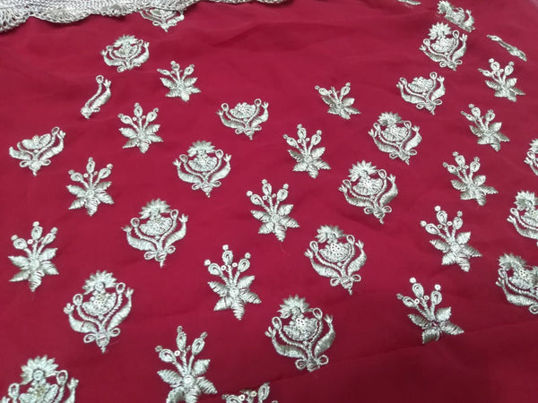 Premium Faux Georgette Sequin Embroidered Lehenga Choli Set