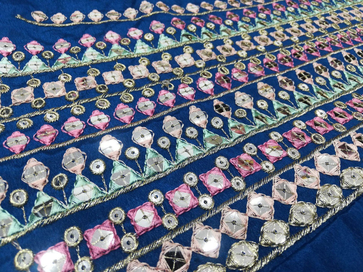 Premium Chinon Silk Lehenga Choli with Heavy Thread Sequins Embroidery