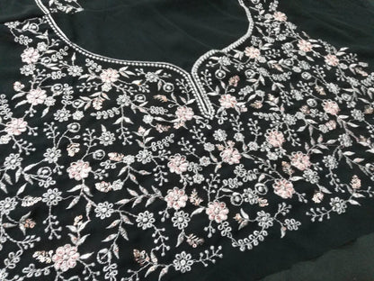 Exquisite Faux Georgette Sequin Embroidered Lehenga Set