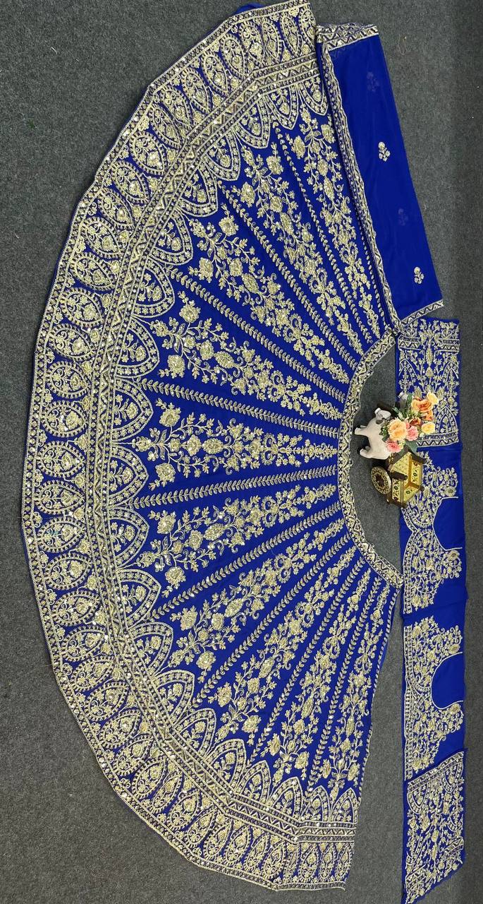Elegant Faux Georgette Lehenga Choli Set