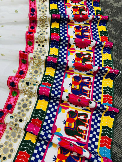 Latest Georgette Chine Stitch Kodi Work Lehenga Choli