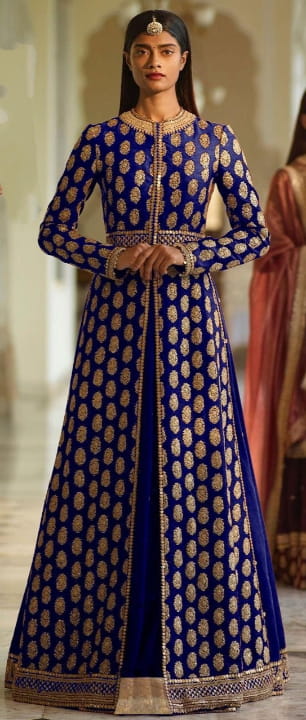Color Designer Silk Embroidered Thread Work Salwar Suit For Wedding Wear