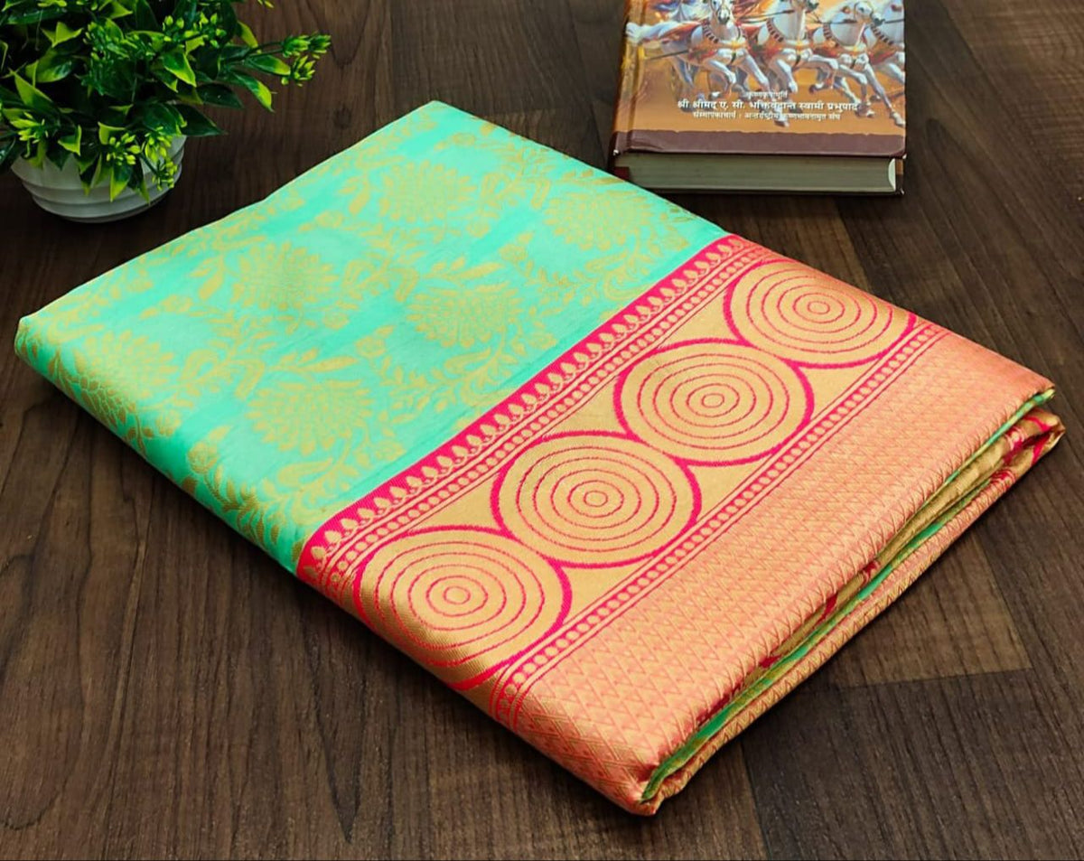 Latest Designer Soft art silk Saree Blouse Design online