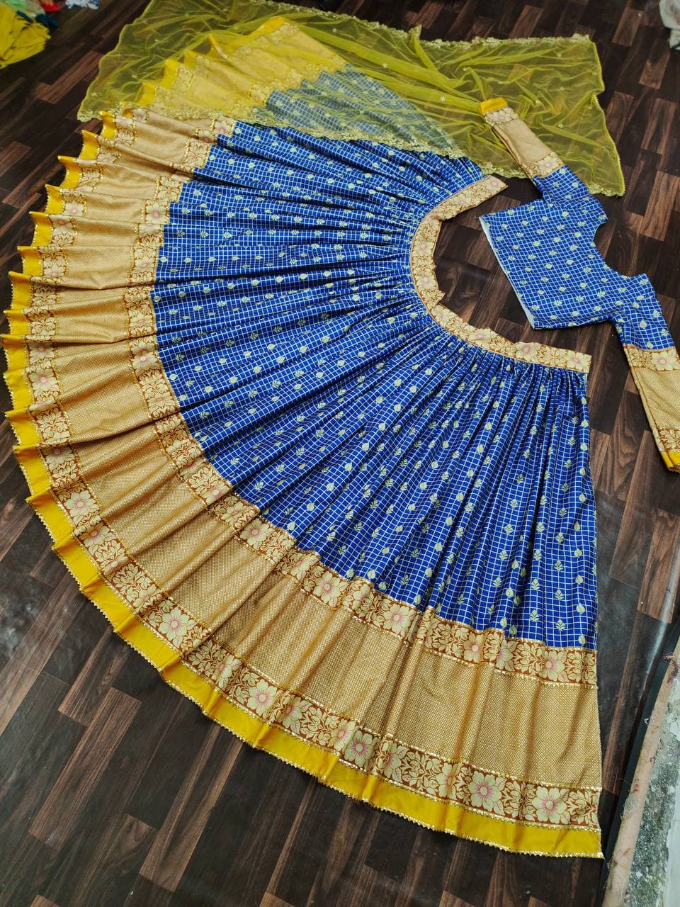 Digital printed Rayon Latest Lehenga Blouse Design For Women