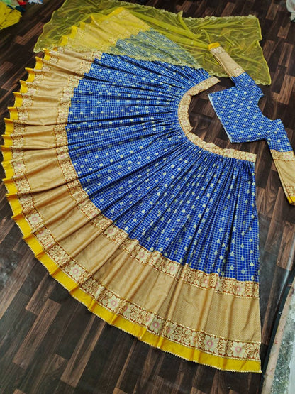 Digital printed Rayon Latest Lehenga Blouse Design For Women