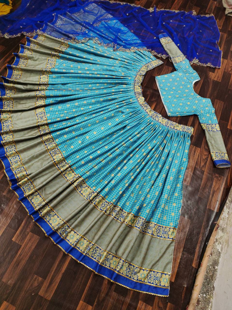 Digital printed Rayon Latest Lehenga Blouse Design For Women