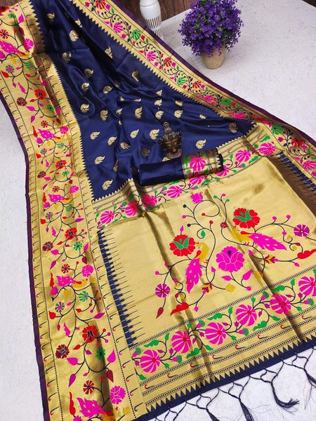 Latest Soft silk Designer saree blouse for women