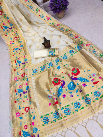 Latest Soft silk Designer saree blouse for women