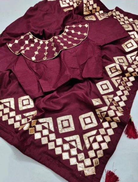 Stunning Gota Patti Work Designer Saree Bouse online for women