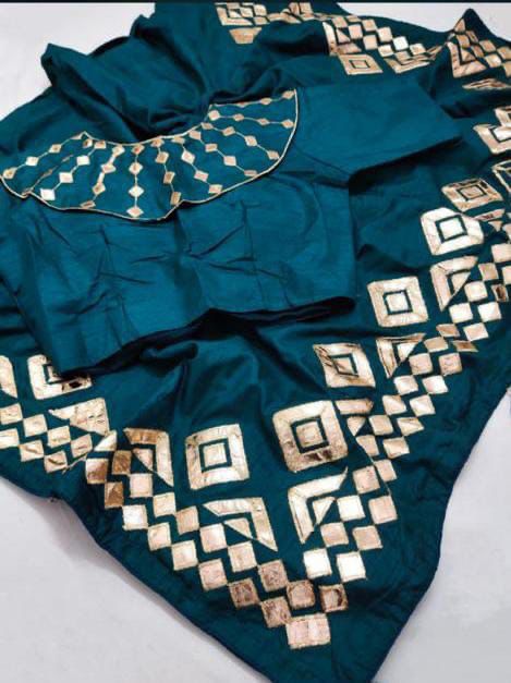 Stunning Gota Patti Work Designer Saree Bouse online for women