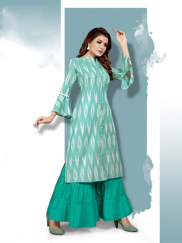 Rama Cotton Digital Printed Sharara Fancy Kurti ARYA127D