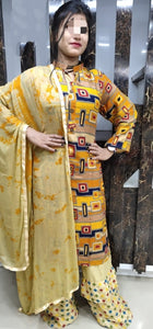Gorgeous Yellow Rayon Printed Full Stitched Plazo & Kurti for Party Wear