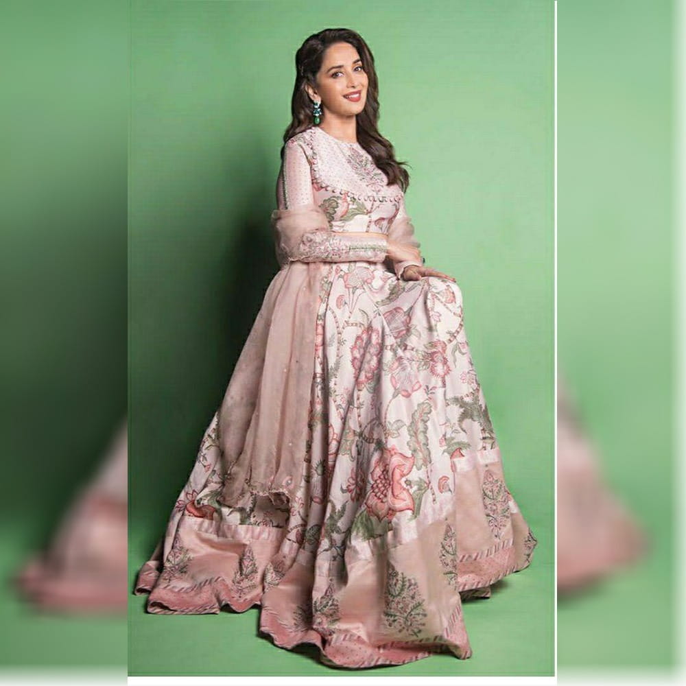 Glorious Magenta Pink Silk With Digital Print New Lehenga Choli Design Online
