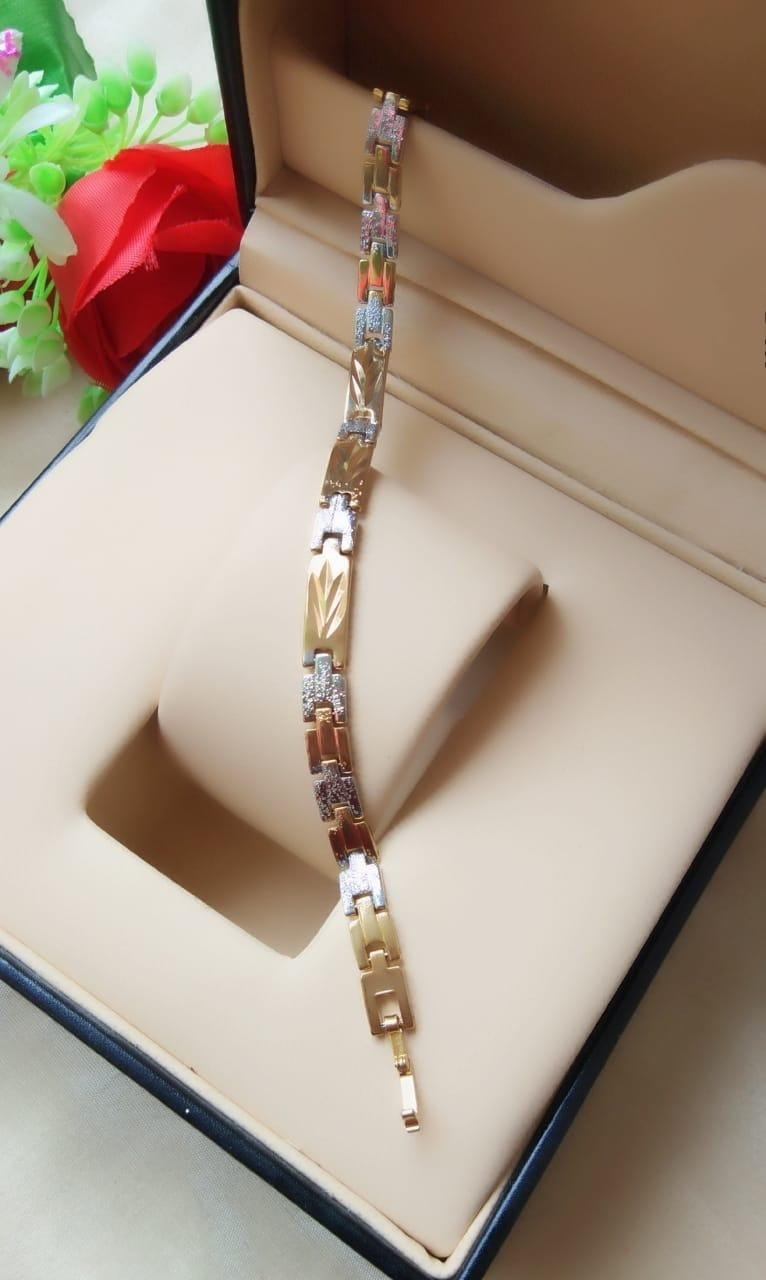 Knockout Golden & Silver Imitation Bracelet