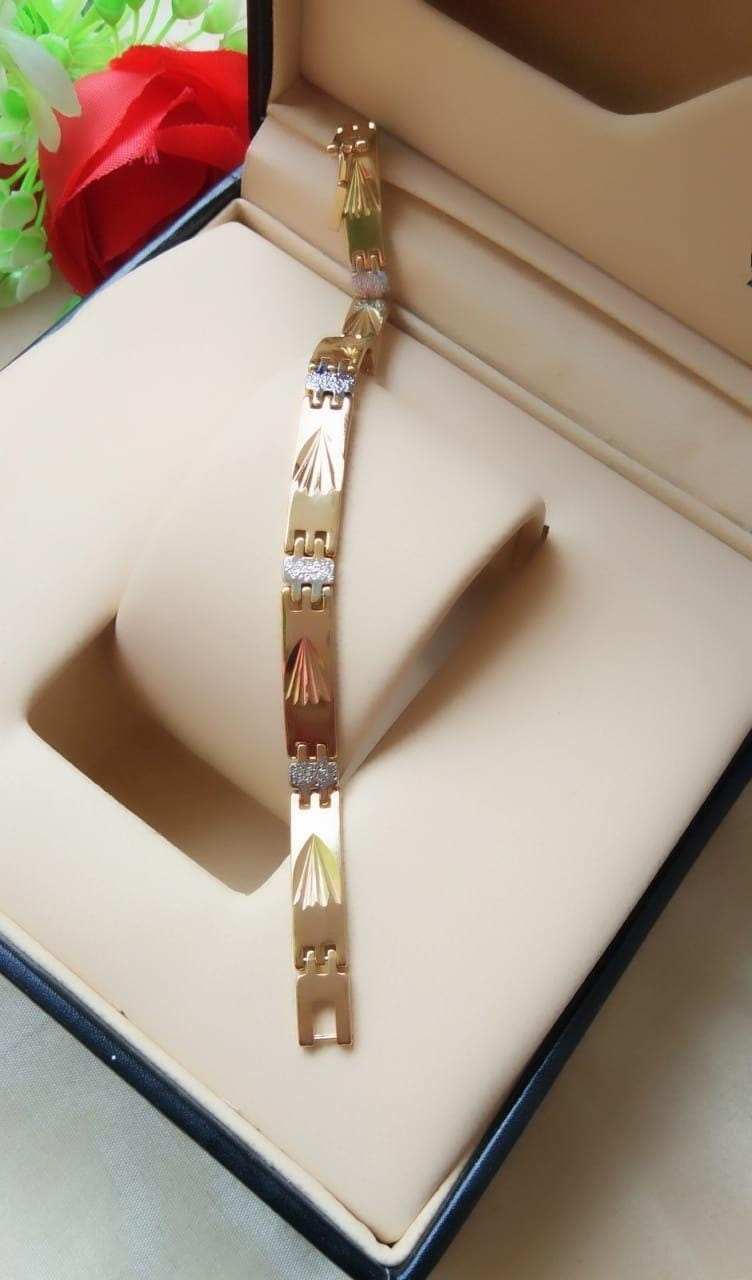 Marvellous Silver & Golden Colored Artificial Bracelet