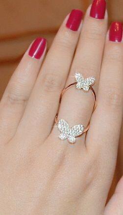 Wondrous White Diamond Golden Imitation Ring