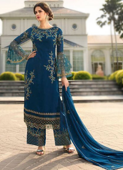 Latest Designer Semi Stitched Georgette Fabric Salwar suit