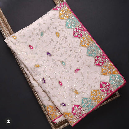 Pink color Dhola silk Designer Saree online for women