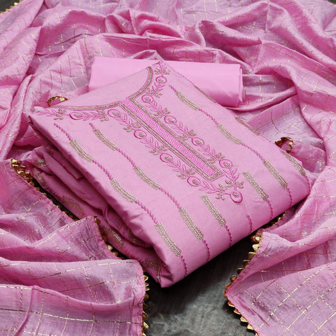 Beautiful Embroidered Design Work Diable Fancy Silk Party Wear Salwar Suit