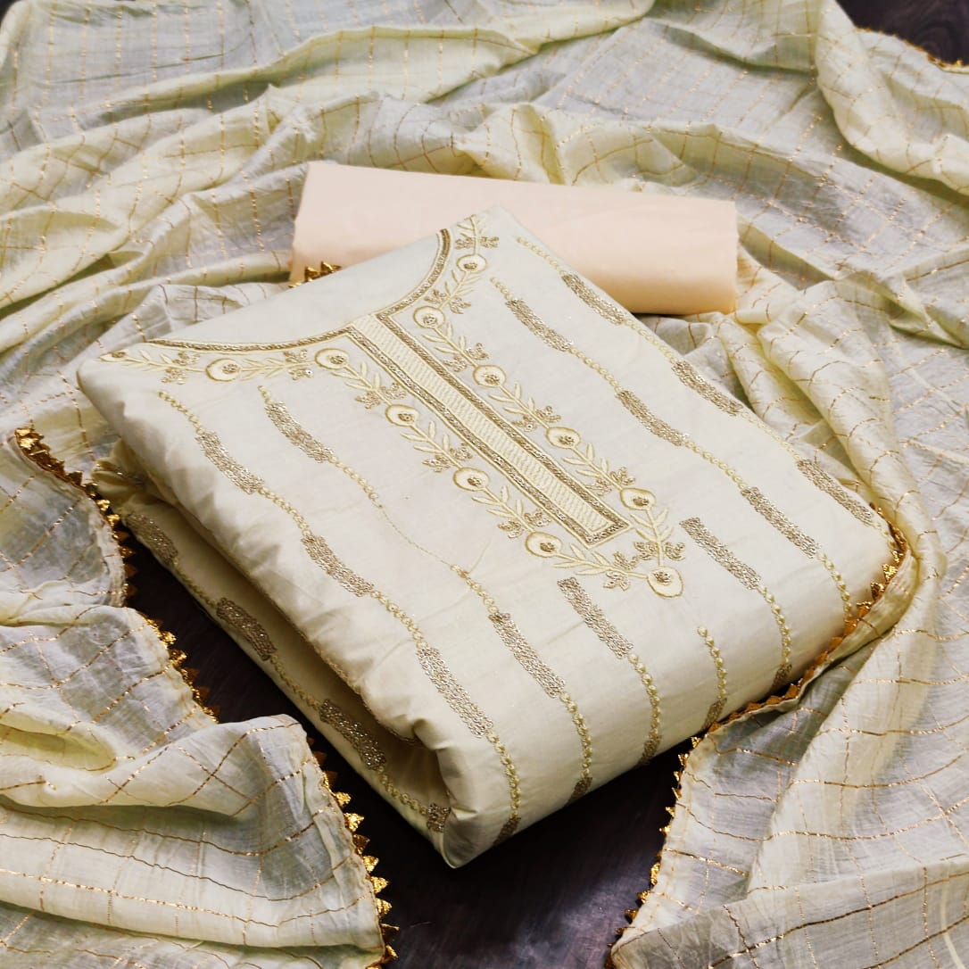 Beautiful Embroidered Design Work Diable Fancy Silk Party Wear Salwar Suit