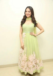 Surpassing Light Green Color Wedding Wear Soft Georgette Chain Stitch Work Salwar Suit for women