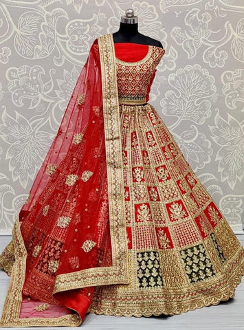 Adorable Color Function Wear Art Silk Designer Zari Thread Diamond Sequence Work Lehenga