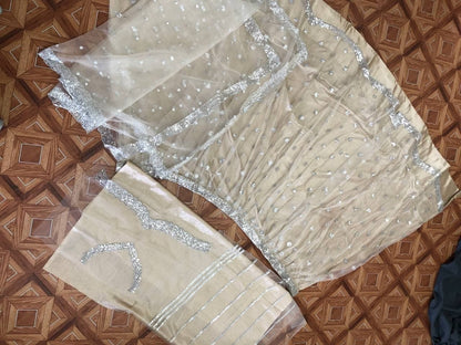 Appealing Off White Color Occasion Wear Net Embroidered Work Lehenga Choli