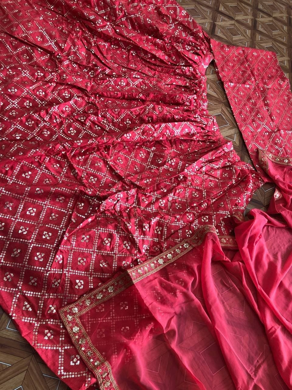Striking Red Color Wedding Wear Banglori Silk Designer Embroidered Work Lehenga Choli