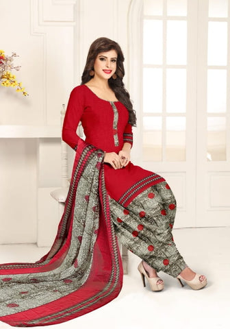 Alluring Maroon Color Function Wear Leyon Fancy Printed Dress Material for women