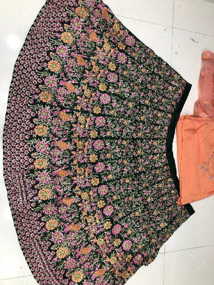 Appealing Green Color Wedding Wear Malbari Silk Designer Embroidered Work Lehenga Choli