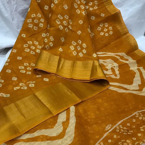 Desirable Color Designer Superfine Cotton Printed Zari Weaving Work Saree Blouse