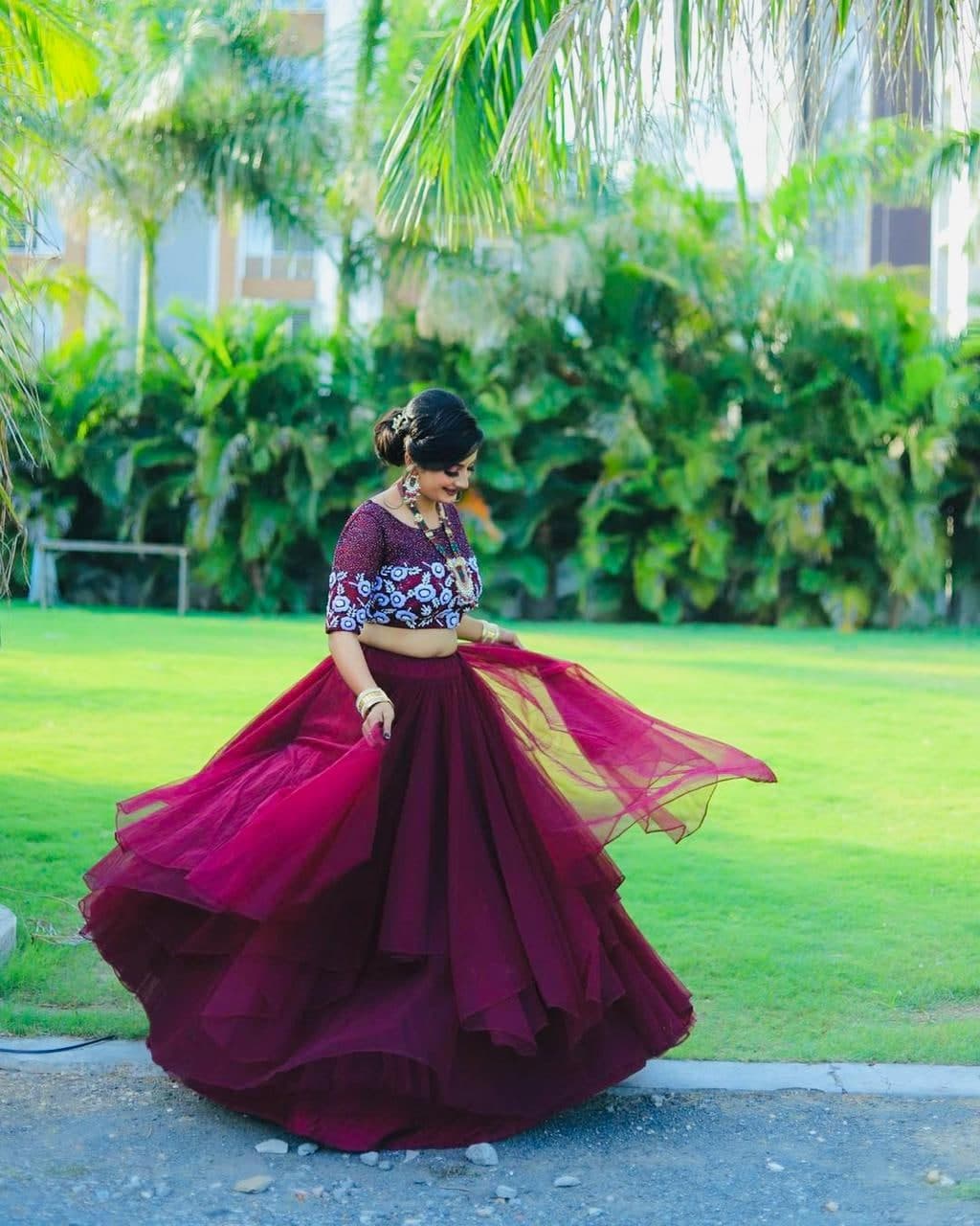 Classic Rani Pink Color Butterfly Net Sequence Work Festive Wear Lehenga Choli
