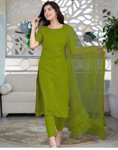 Sensational Green Color Ready Made Rayon Sequence Work Designer Salwar Suit For Ladies