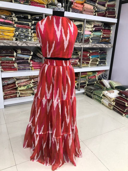 Dismaying Multi Color Georgette Digital Printed Lehenga Choli Design