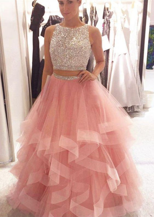 Peach Color Party Wear Flair Kali Ruffle Net Sequence Work Design Latest Design Lehenga Choli