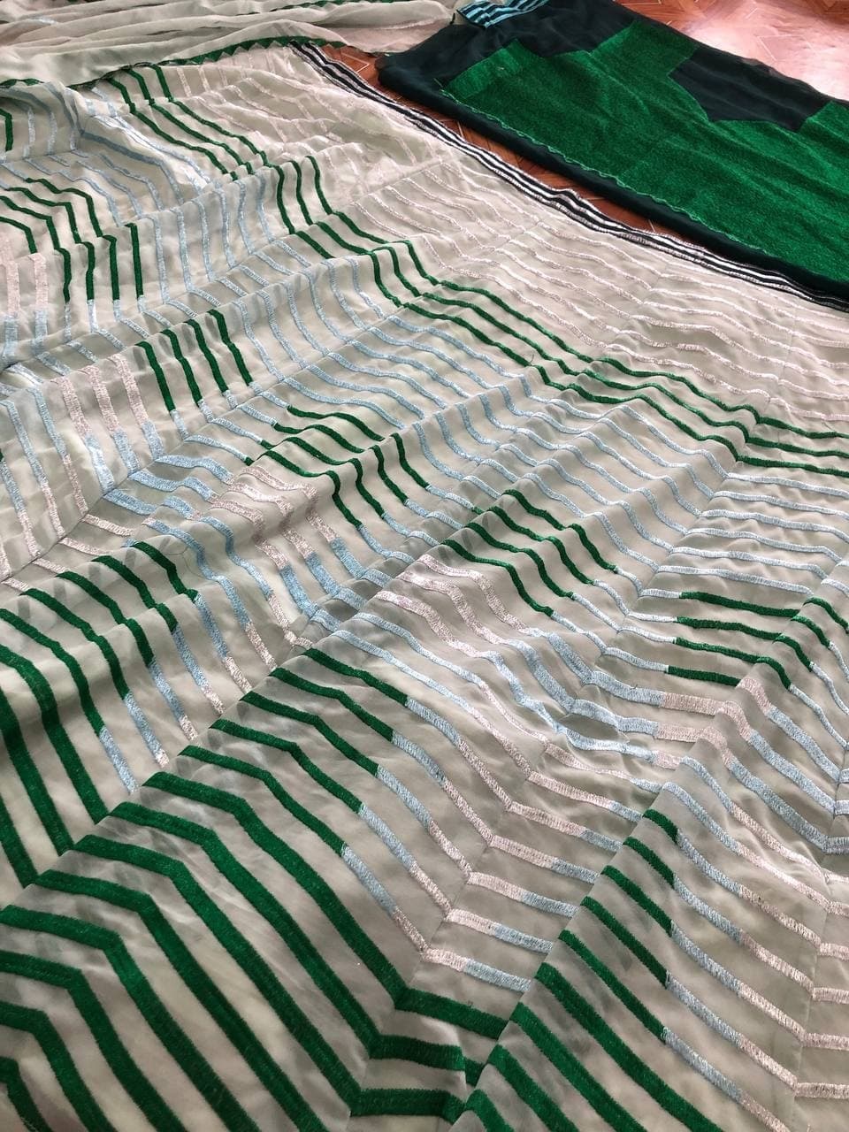 Green Color Occasion Wear Georgette Embroidered Work Lehenga Choli