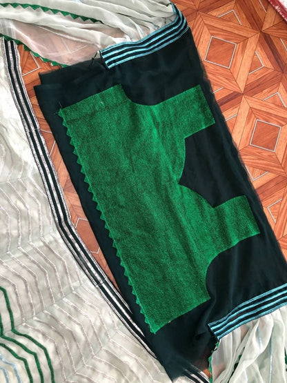 Green Color Occasion Wear Georgette Embroidered Work Lehenga Choli