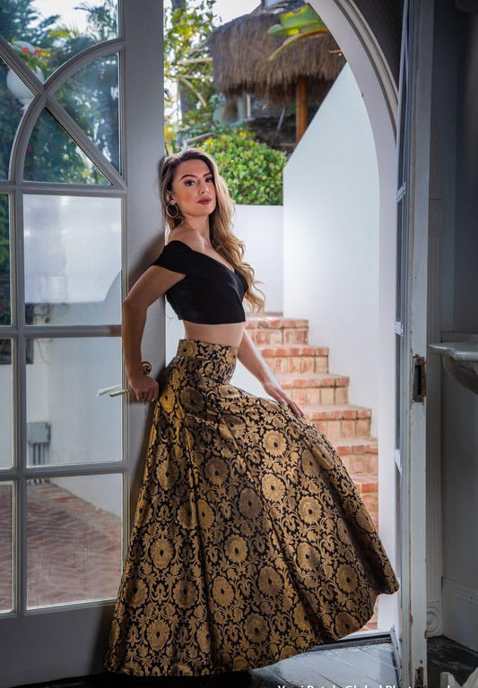 Champion Black Color Wedding Wear Banarasi Zari Weaving Work Lehenga Choli