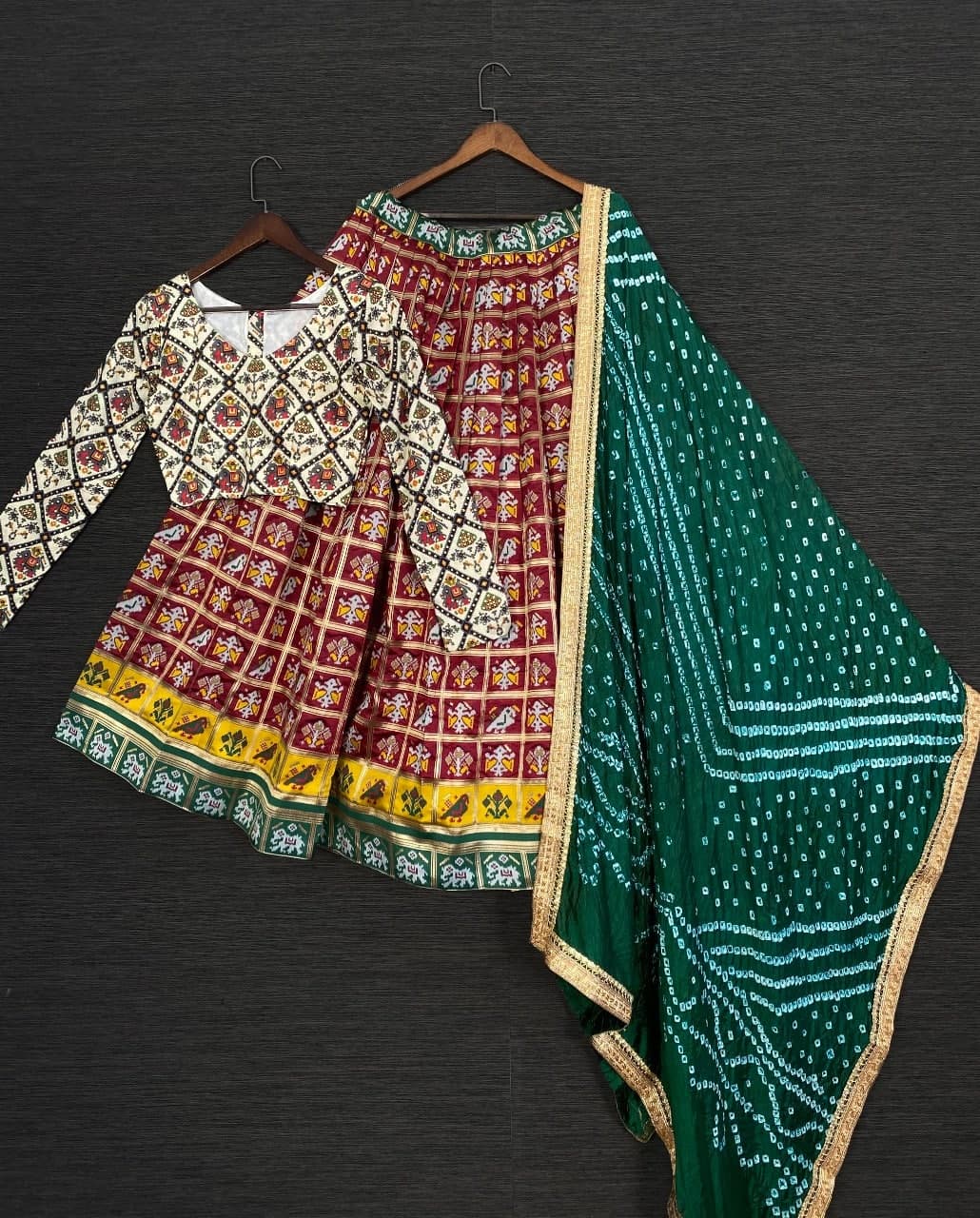 Starling Maroon Color Jacquard Designer Work Patola Traditional Wear Lehenga Choli