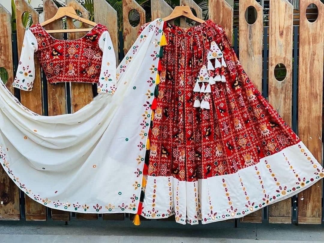 Sizzling Maroon Color American Crape Digital Printed Lehenga Choli