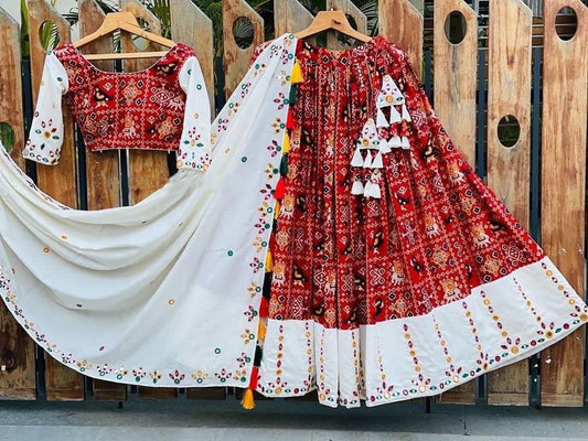Sizzling Maroon Color American Crape Digital Printed Lehenga Choli