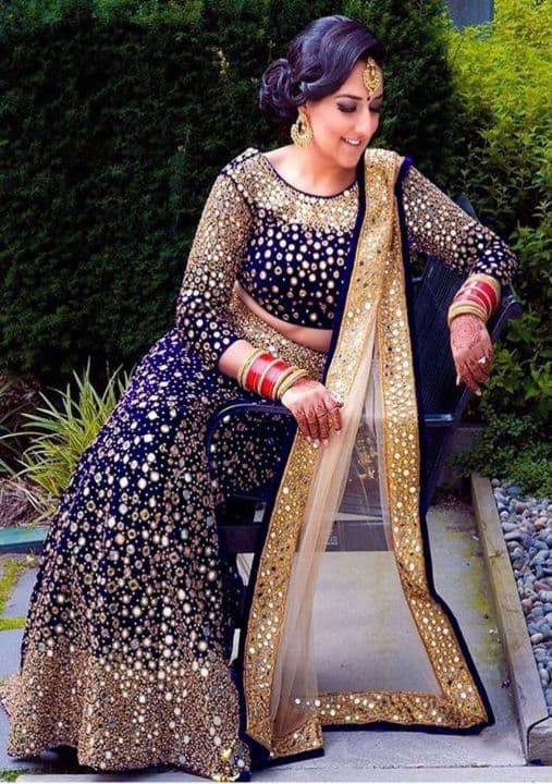 Enamoring Blue Color Party Wear Velvet Embroidered Work Lehenga Choli