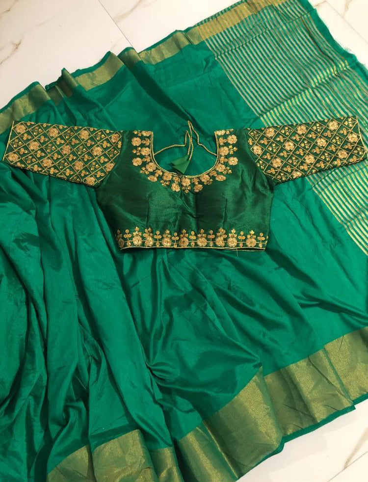 Chennai Express Saree With Stitched Blouse For Women