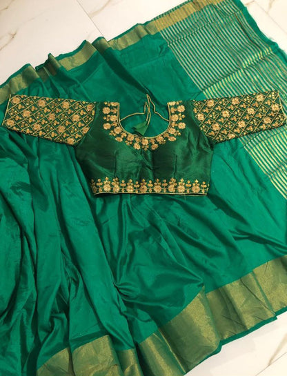 Chennai Express Saree With Stitched Blouse For Women